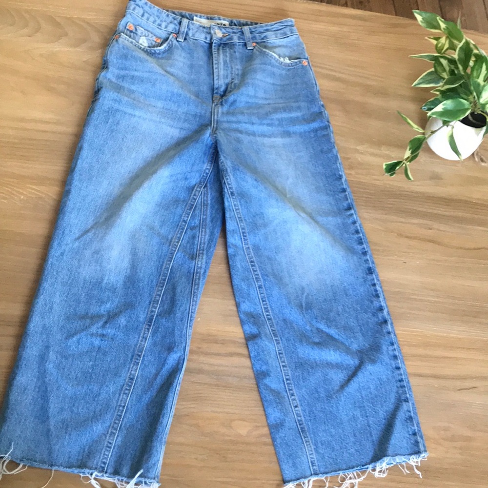 Topshop Moto wide leg jeans Sz 26